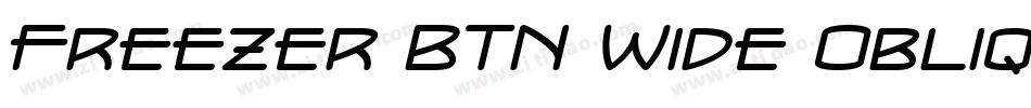 Freezer BTN Wide Oblique字体转换